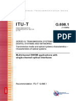 Itu-T: Multichannel DWDM Applications With Single-Channel Optical Interfaces