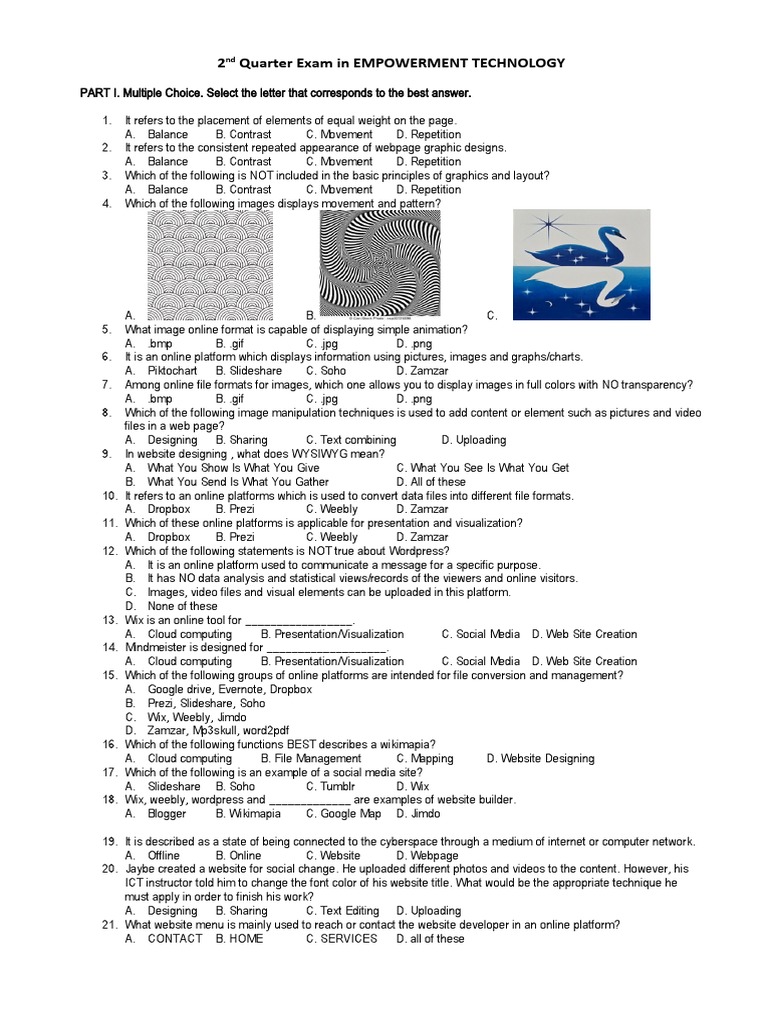 Grade 11 Empowerment Tech Exam Q2 | PDF | Websites | Educational Technology