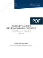 Origen, Evolucion e Importancia de Los Proyectos PDF