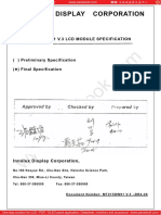 Display Corporation: Mt215Dw01 V.3 LCD Module Specification