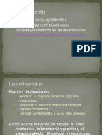 Agradecimiento: Estoy Agradecido A Por Esta Presentación de Las Declinaciones