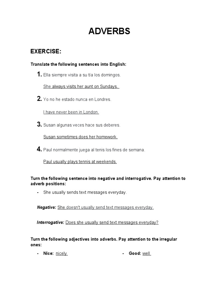 Frequency Adverbs in English | PDF | Language Arts & Discipline
