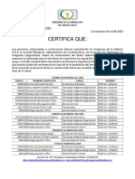 Plan de Contingencia de Cuarentena PDF