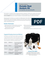 Portable Fluid Analysis Kit: For Hydraulic and Lubricating Oils