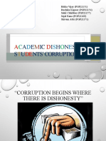 Academic Dishonesty: Students' Corruption and its Impacts