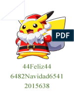 Tarjeta de santa-pikachu