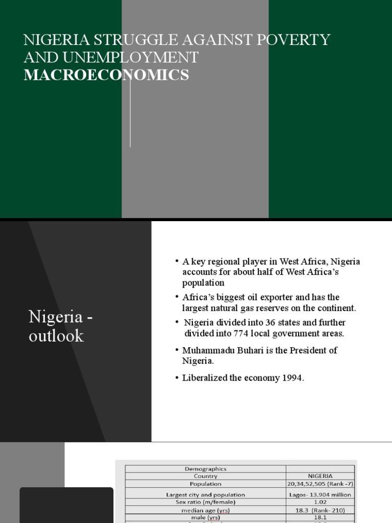 Nigeria Struggle Against Poverty and Unemployment: Macroeconomics | PDF ...