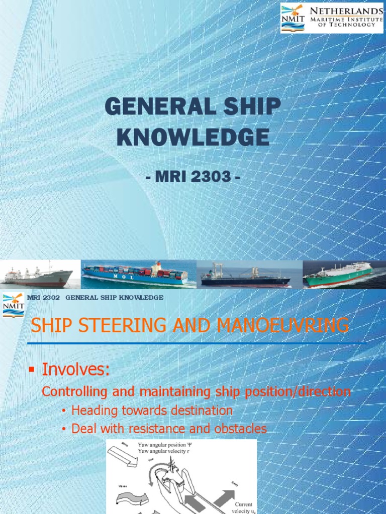 Ship Steering & Manoeuvring Basics | PDF | Ships | Rudder