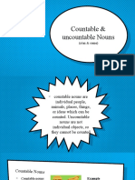 Countable & uncountable Nouns