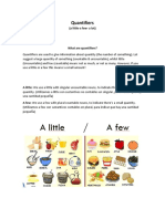 Quantifiers: (A Little-A Few-A Lot)