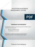 Normalization in Database Management System