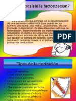 Factorización: descomposición de expresiones matemáticas