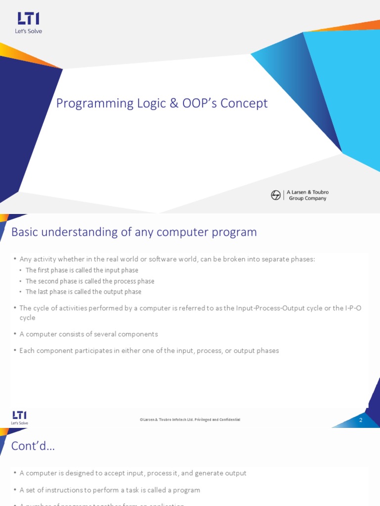 Programming Logic & OOP | PDF | Inheritance (Object Oriented ...
