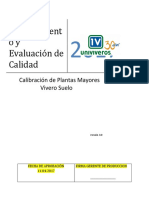 Procedimiento de Evaluacion Calibracion de Plantas