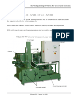 RUF Briquetting Systems For Wood and Biomass: Precharger