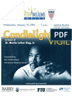 MLK Candlelight Vigil 2011 Flyer