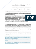 Qué estrategias o actividades cree que podrían motivar al teletrabajador a cumplir con responsabilidad y buen rendimiento su trabajo durante el confinamiento por COVID-19