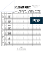 Vehicle Data Sheet