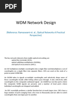 WDM Network Design: (Reference: Ramaswami Et. Al., Optical Networks-A Practical Perspective)