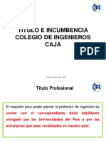 Título - Incumbencia - Colegio - Caja 2019