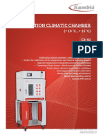 Calibration climatic chamber performance