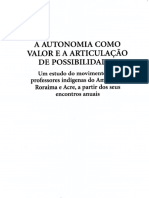 A AUTONOMIA COMO VALOR E A ARTICULACAO DE POSSIBILIDADES(1)
