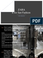 Zara It For Fast Fashion: Case Analysis