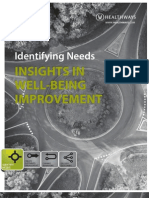 Identifying Needs - Insights in Well-Being Improvement