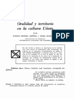 Oralidad y en La Cultura Territorio Uitoto PDF