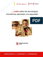 Tecnologias biometricas aplicadas a la seguridad España