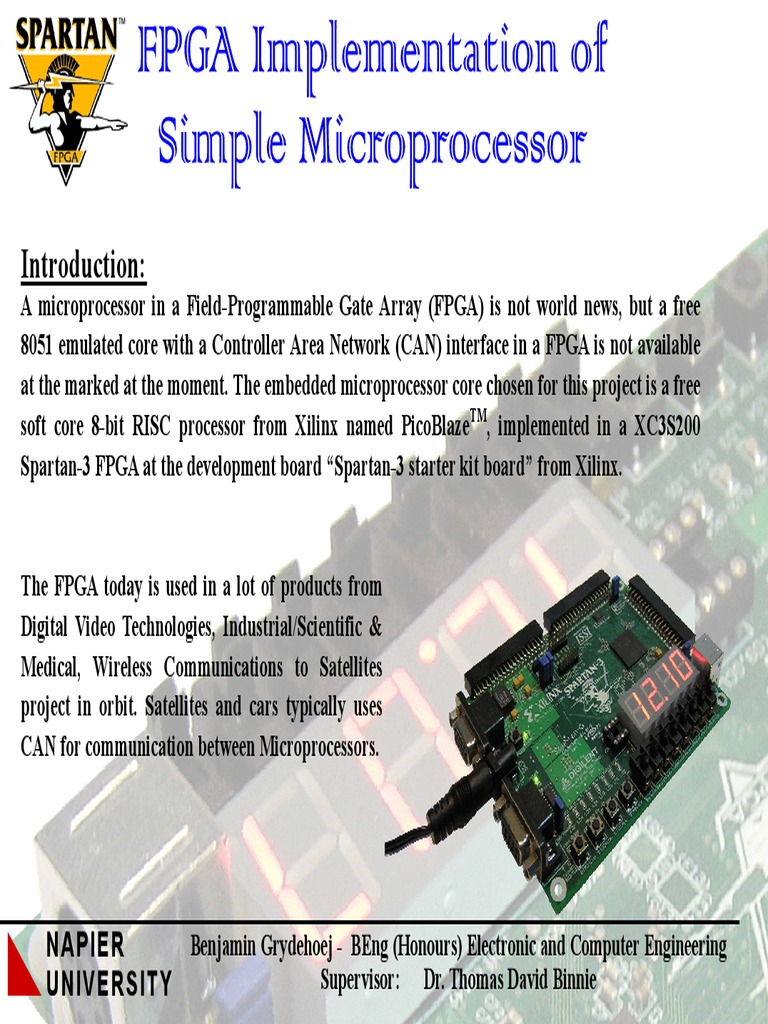 Poster Fpga | PDF | Field Programmable Gate Array | Central Processing Unit