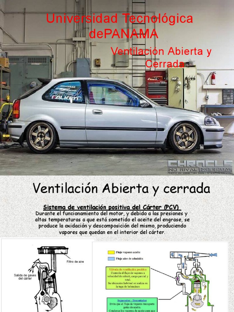 Sistema PCV: Ventilación del Cárter | PDF | Máquinas | Motores