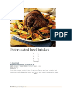 Pot-Roasted Beef Brisket