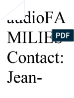 Audiofa Milies Contact:: Jean