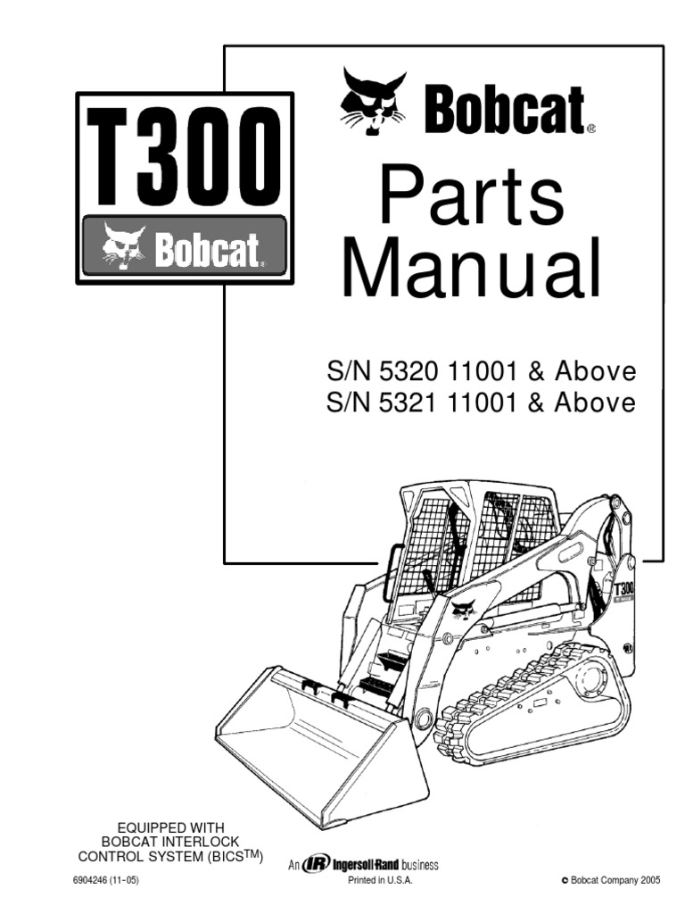 Bobcat Parts Manual Providing Detailed Information on Serial Number
