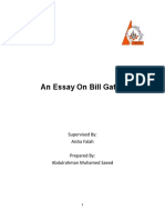 An Essay On Bill Gates: University of Kirkuk Civil Engineering