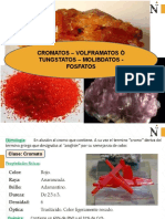 Cromatos - Tunstatos - Molibdatos - Fosfatos