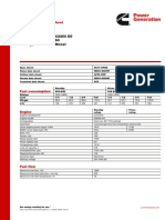 Model: Frequency: Fuel Type: C2250 D5 50 Diesel: Generator Set Data Sheet