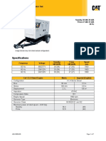 Specifications: Cat XQ35 Rental Generator Set