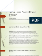 Jenis Jenis Pendaftaran Pemilih PDF