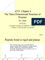 Bi515, Chapter 4 The Three Dimensional Structure of Proteins