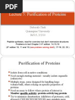 Lecture 3: Purification of Proteins: Deborah Clark Quinnipiac University Bi515, 2/2/10