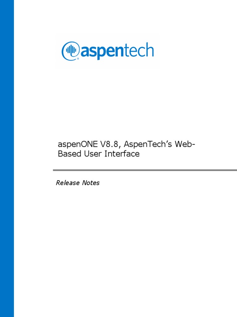 aspenONE V8 - 8-Rel PDF | PDF | World Wide Web | Internet & Web