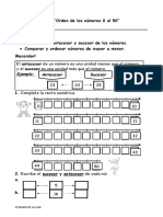 Guia - Orden de Los numeros-PIE