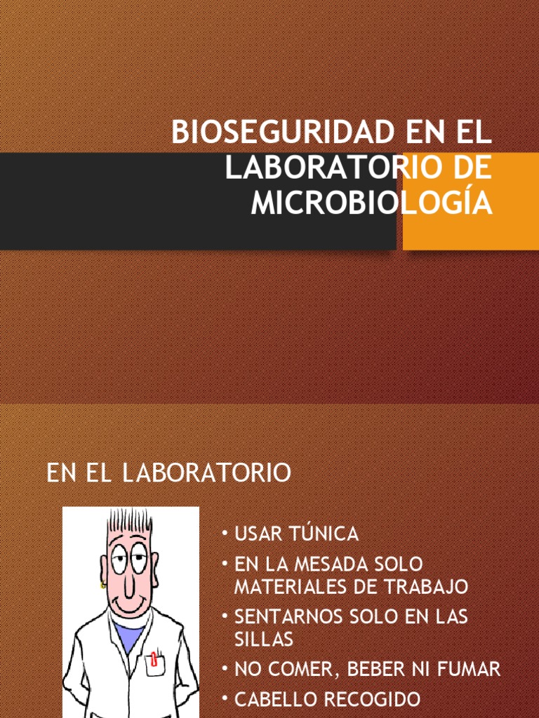 Bioseguridad en El Laboratorio de Microbiología | PDF