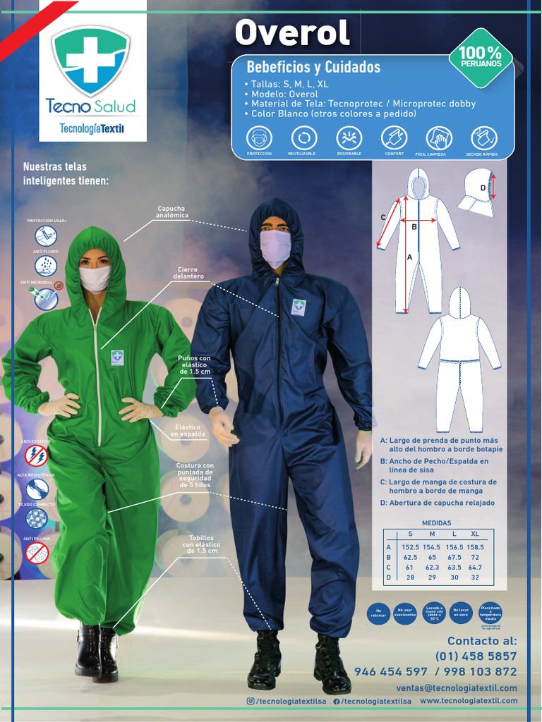 Ficha Tecnica de Overol | PDF | Deportes | Ropa