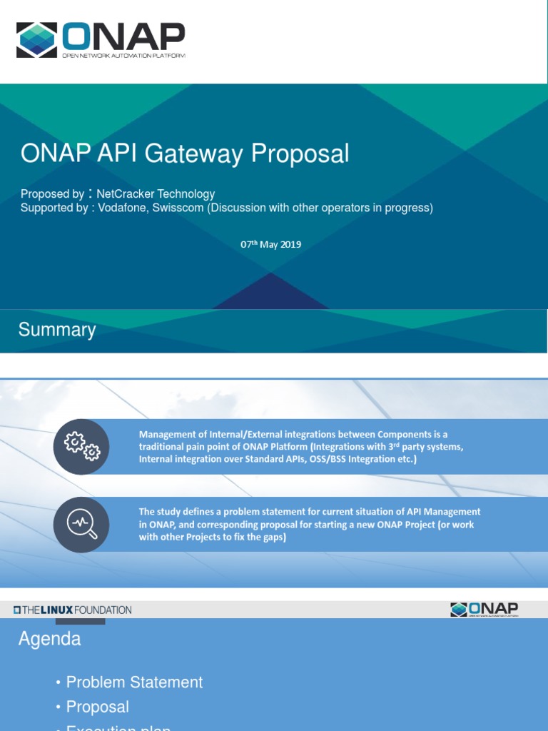 ONAP API Gateway Function Proposal | PDF | Application Programming ...