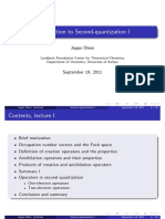 Introduction To Second-Quantization I