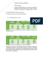 Método tasa retorno inversión inicial vs saldo no recuperado