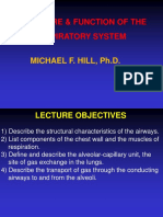 M. Hill Physiology (20) STRUCTURE AND FUNCTION OF THE RESPIRATORY SYSTEM